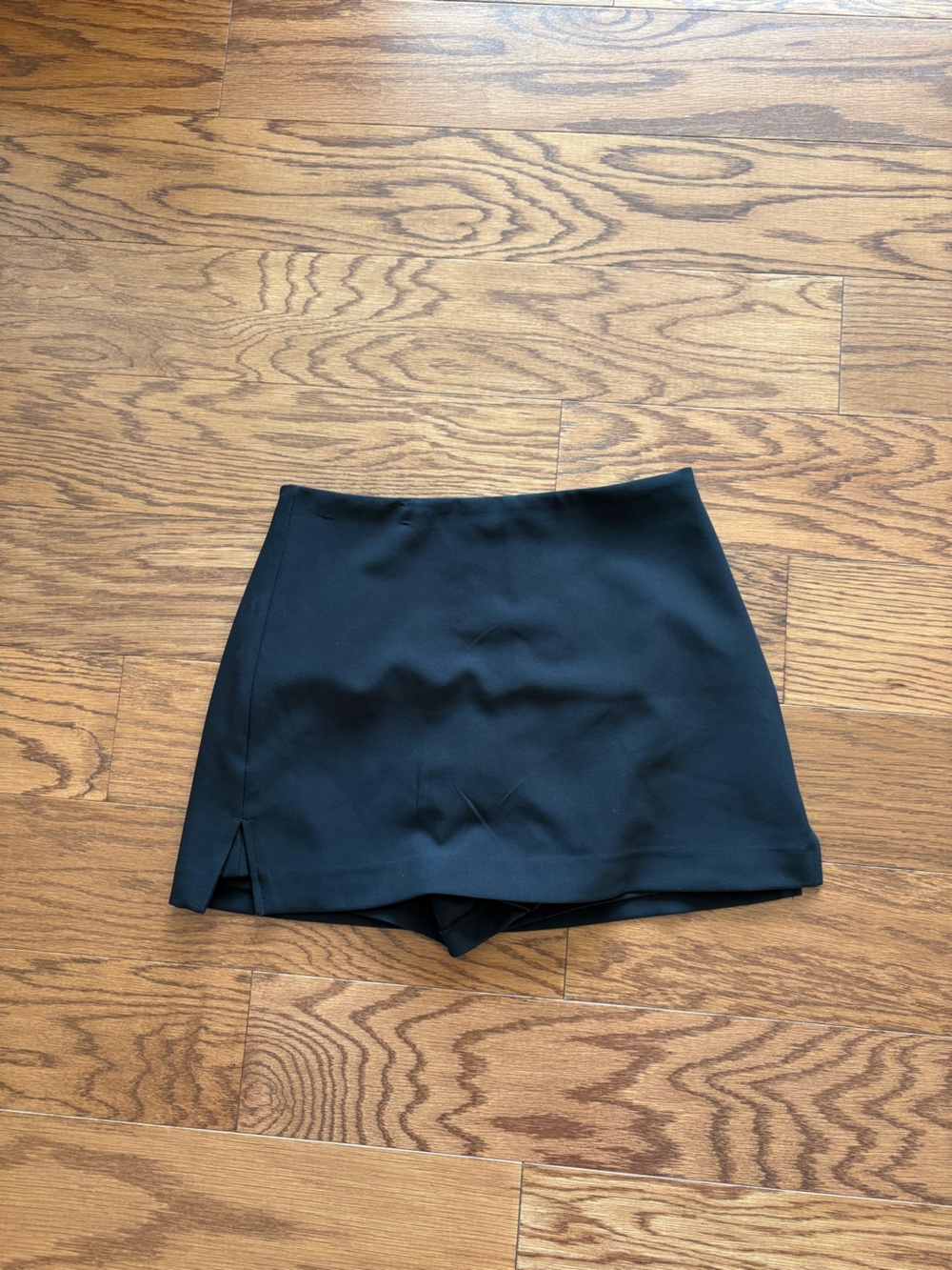 Express Editor Black Mini Skort